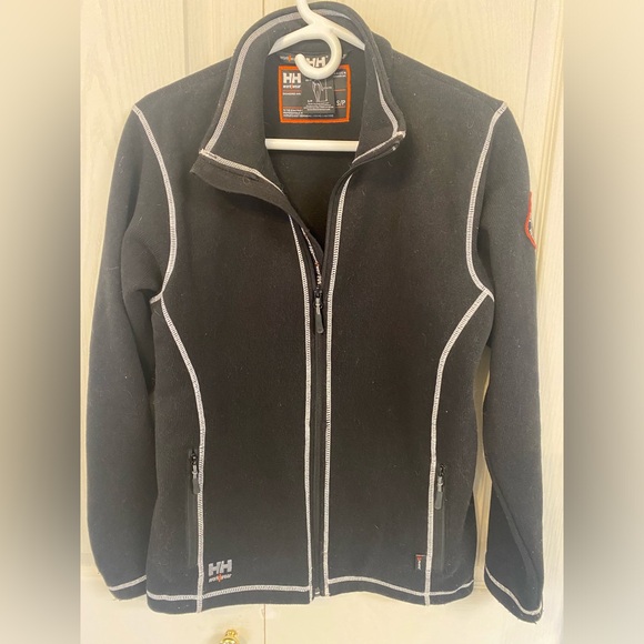 HH Helly Hansen Women's Black Zip Up Fleece Jacket Size S - Picture 1 of 9